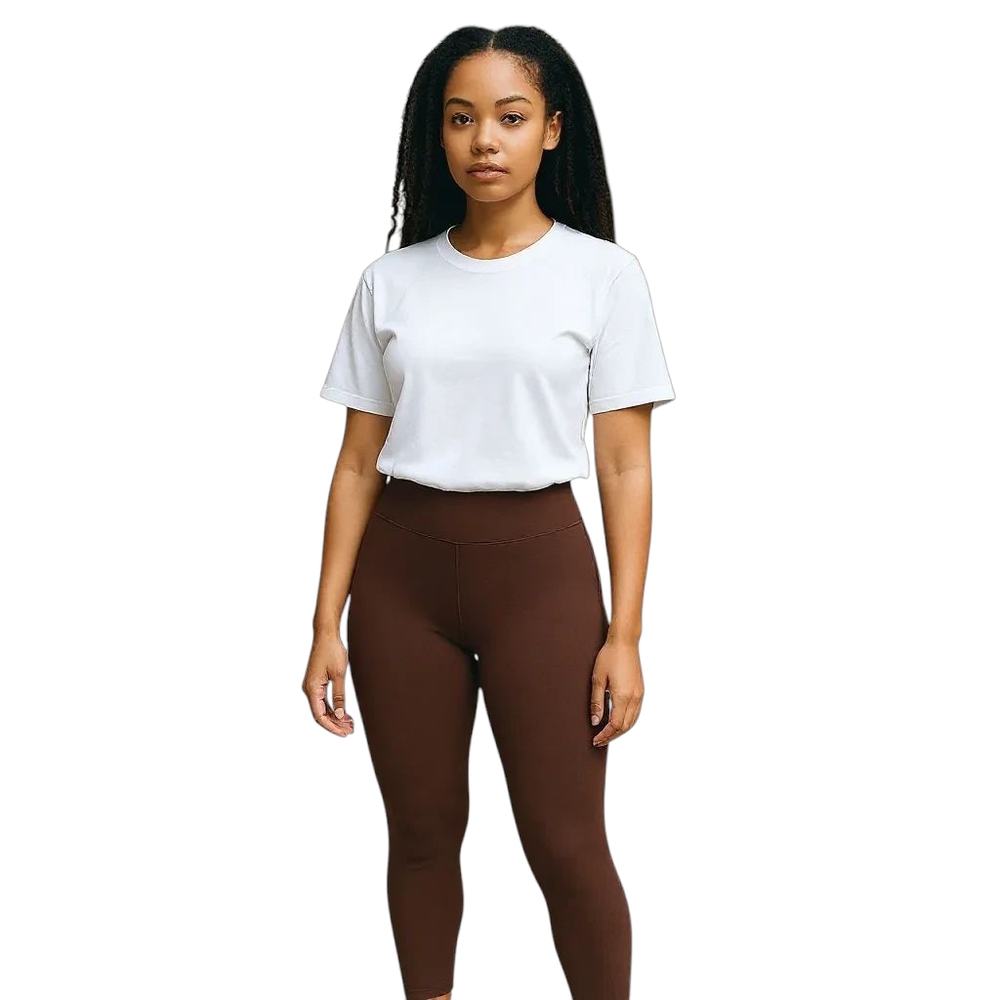 GirlFriend Collective Leggings Women XXL Brown Recycled Poly